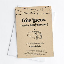 Invitación a Baby Shower de una pareja de tacos di
