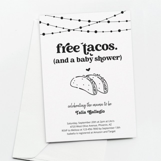 Invitación a Baby Shower de una pareja de tacos di (Subido por el creador)
