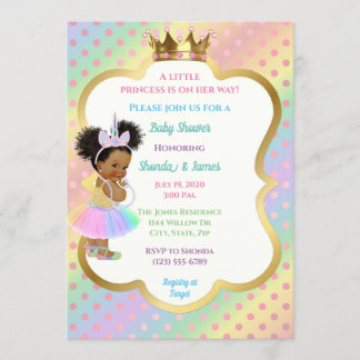Invitación a Baby Shower de Unicorn