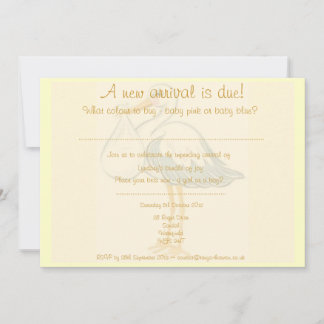 Invitación a Baby Shower de Unisex - Niño o Chica