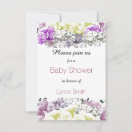 Invitación a Baby Shower de Variety Floral Bouquet