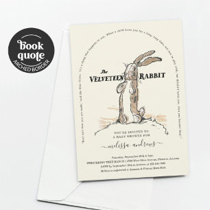 Invitación a Baby Shower de Velveteen Rabbit