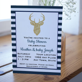 Invitación a Baby Shower de venado