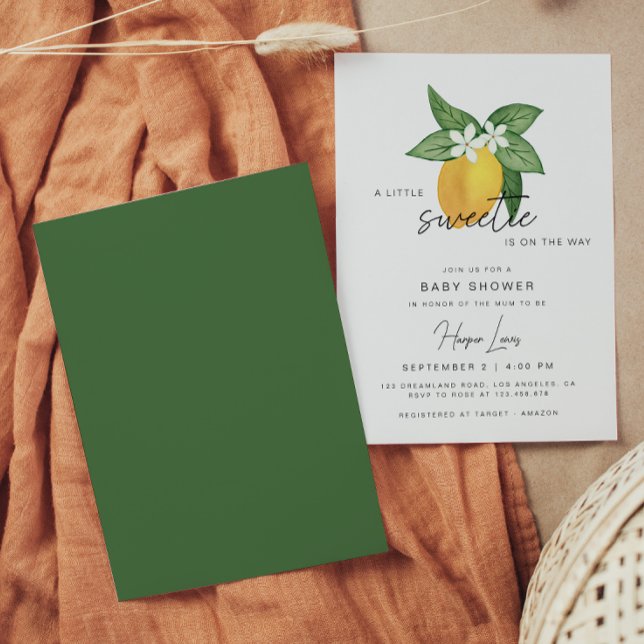 Invitación a Baby Shower de verano para frutas de  (Subido por el creador)
