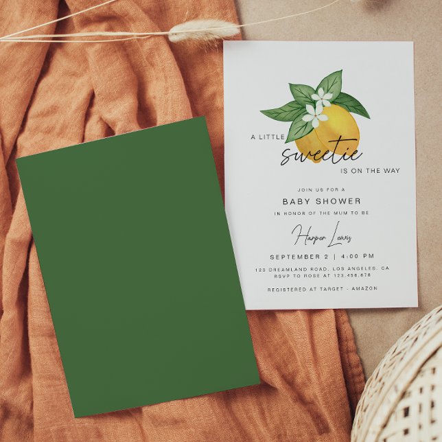 Invitación a Baby Shower de verano para frutas de  (Subido por el creador)