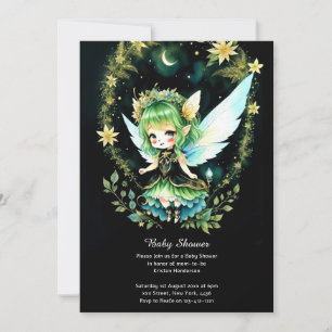 Invitación a Baby Shower de Watercolor Fairy