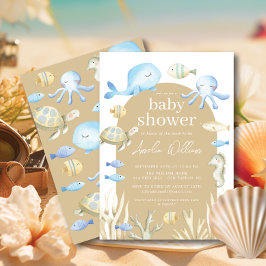 Invitación a Baby Shower de Whimsy bajo el agua