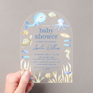 Invitación a Baby Shower de Whimsy bajo el agua