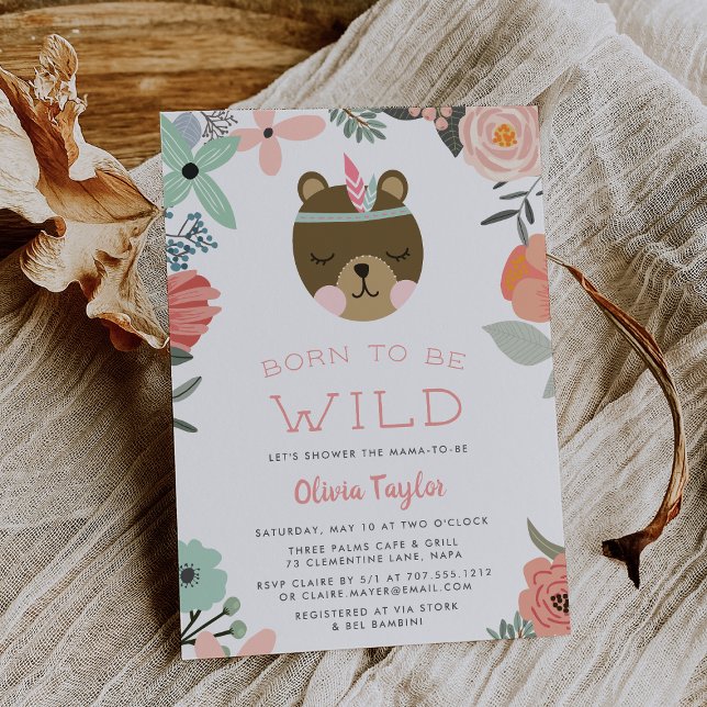 Invitación a Baby Shower de Wild Woodland (Subido por el creador)