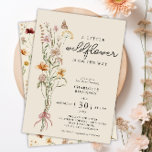 Invitación a Baby Shower de Wildflower Boho Floral<br><div class="desc">¿Estás buscando un hermoso tema de la ducha para una futura mamita? Echa un vistazo a esta invitación de Baby Shower de Wildflower Boho. Cuenta con un bonito ramo de flores silvestres acuáticas sobre un fondo crema. En la parte de atrás se encuentra un lindo patrón floral. Pero puede cambiar...</div>