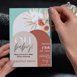Invitación a Baby Shower de Wildflower Boho - Géne