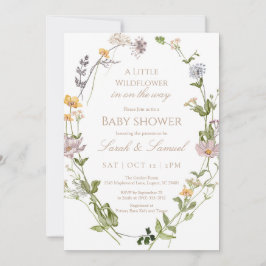 Invitación a Baby Shower de Wildflower Wreath