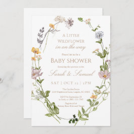 Invitación a Baby Shower de Wildflower Wreath