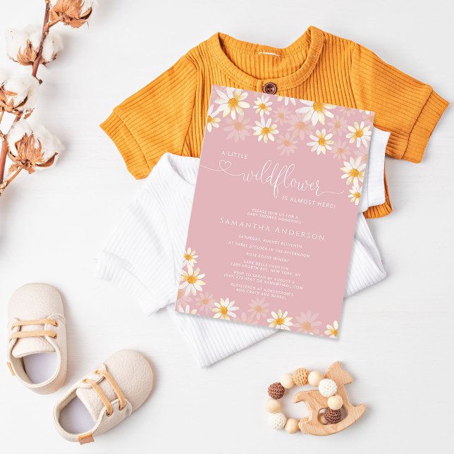 Invitación a Baby Shower de Wildflowers (Subido por el creador)