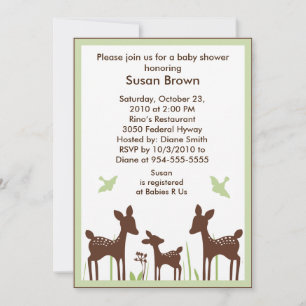 Invitación a Baby Shower de Willow Organic/Deer