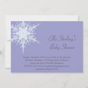 Invitación a Baby Shower de Winowflake Lilac