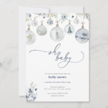 Invitación a Baby Shower de Winter Wonderland