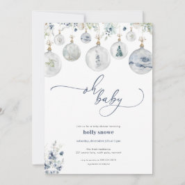 Invitación a Baby Shower de Winter Wonderland