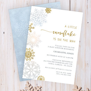 Invitación a Baby Shower de Winter Wonderland