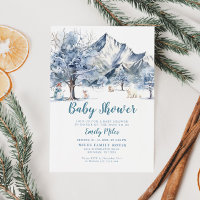 Invitación a Baby Shower de Winter Wonderland