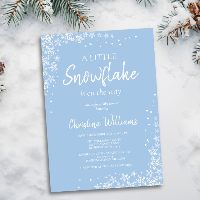 Invitación a Baby Shower de Winter Wonderland Boy (Subido por el creador)