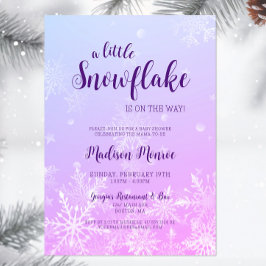 Invitación a Baby Shower de Winter Wonderland Snow