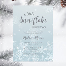 Invitación a Baby Shower de Winter Wonderland Snow
