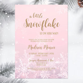 Invitación a Baby Shower de Winter Wonderland Snow