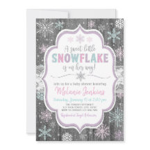 Invitación a Baby Shower de Winter Wonderland Snow