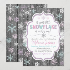 Invitación a Baby Shower de Winter Wonderland Snow