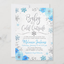 Invitación a Baby Shower de Winter Wonderland Snow