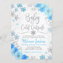 Invitación a Baby Shower de Winter Wonderland Snow