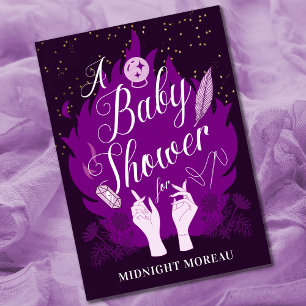 Invitación a Baby Shower de Witchy Celestial