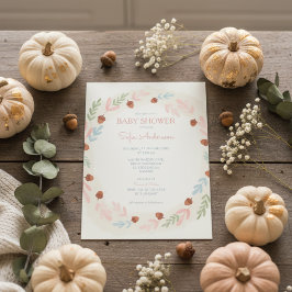 Invitación a Baby Shower de Woodland Acorn