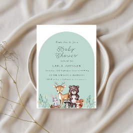 Invitación a Baby Shower de Woodland Forest Animal