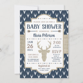 Invitación a Baby Shower de Woodland, Marina, Burl