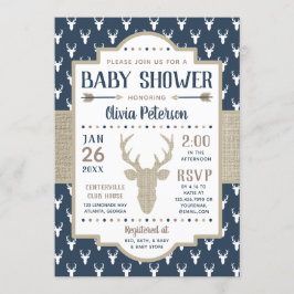 Invitación a Baby Shower de Woodland, Marina, Burl