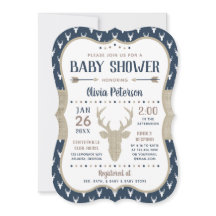 Invitación a Baby Shower de Woodland, Marina, Burl