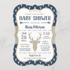 Invitación a Baby Shower de Woodland, Marina, Burl