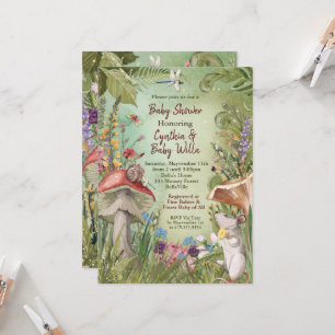 Invitación a Baby Shower de Woodland Nature