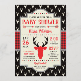 Invitación a Baby Shower de Woodland, relleno de b