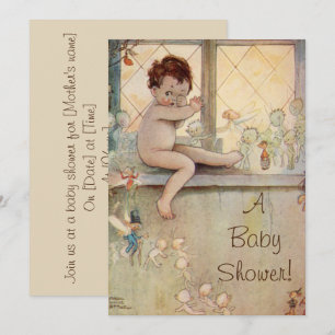 Invitación a Baby Shower del bebé vintage Peter Pa