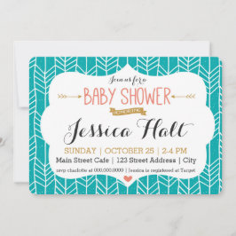 Invitación a Baby Shower del Boho Tribal