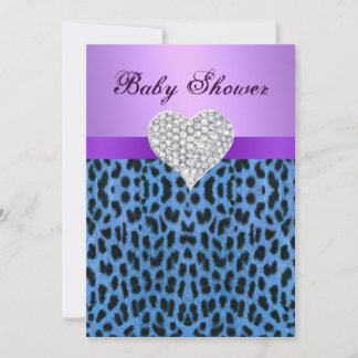 Invitación a Baby Shower del cardíaco de impresión