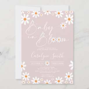 Invitación a Baby Shower del Chica Daisy Baby in B