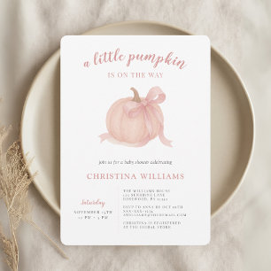 Invitación a Baby Shower del Chica de caída de cal