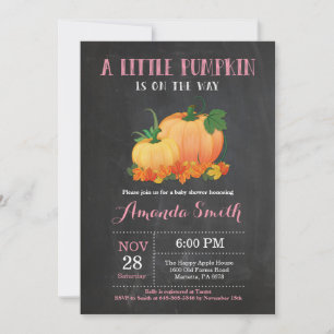 Invitación a Baby Shower del Chica de caída de cal