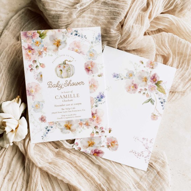 Invitación a Baby Shower del Chica de calabaza Boh (Subido por el creador)