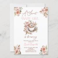 Invitación a Baby Shower del Chica de elaboración