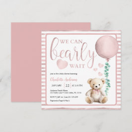 Invitación a Baby Shower del Chica de espera de Be